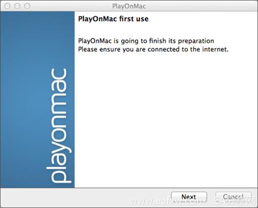 PlayOnMac首次启动