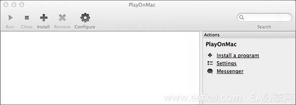 PlayOnMac主窗口