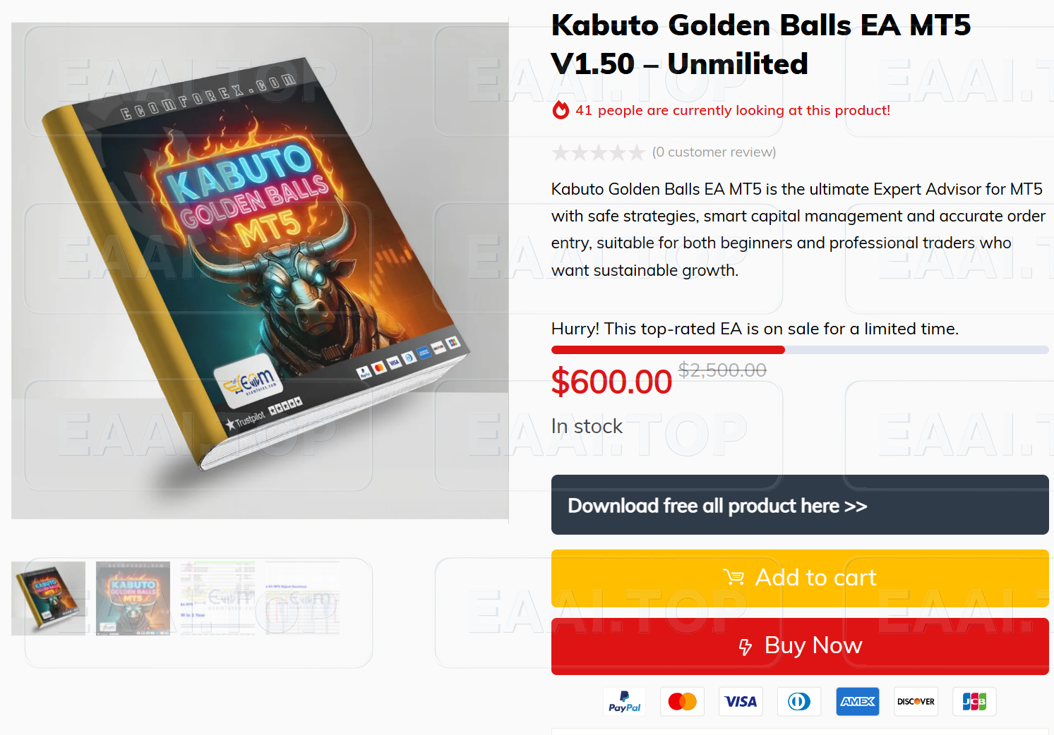 Kabuto Golden Balls V.1.5 EA MT5 破限版_EAAI.TOP_EA分享网_交易学习APP_EA交易爱好者联盟