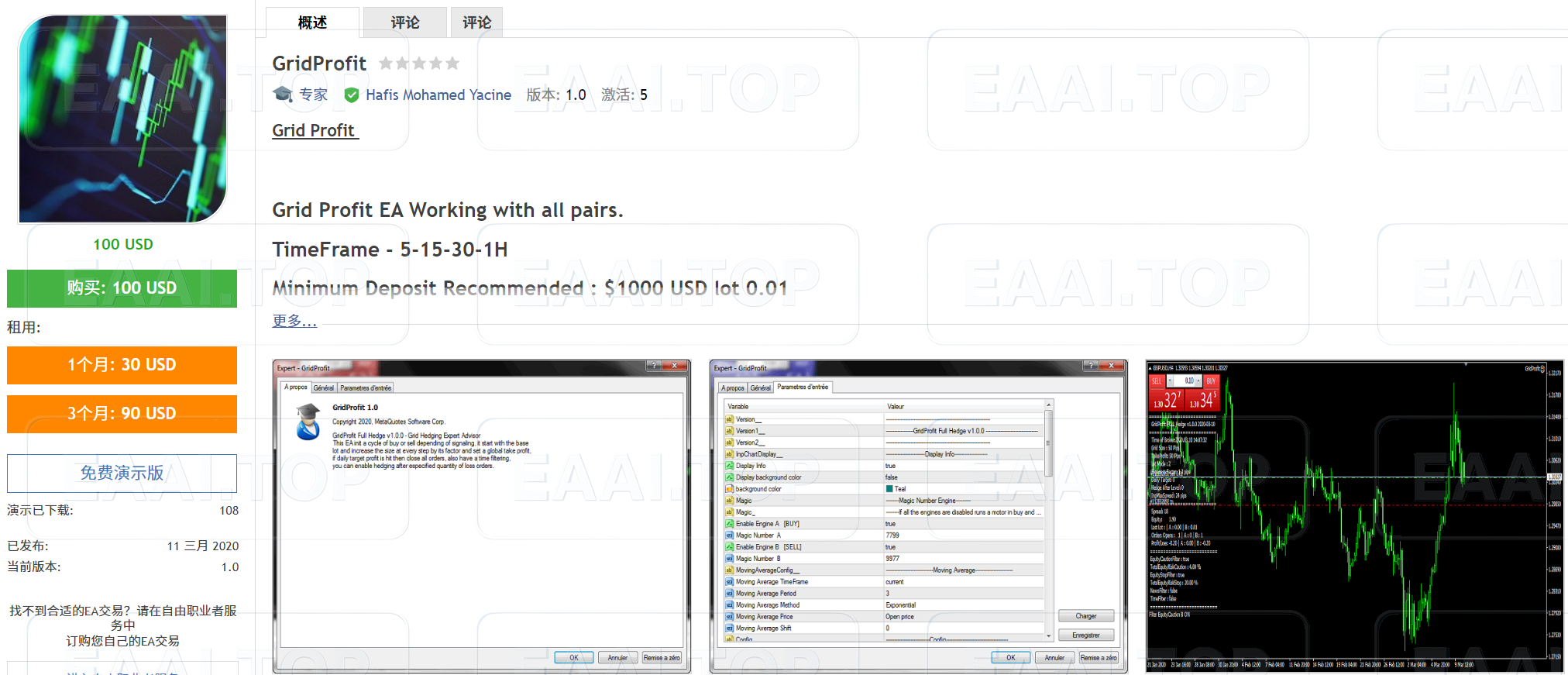 Green Profit EA 破限版_EAAI.TOP_EA分享网_交易学习APP_EA交易爱好者联盟