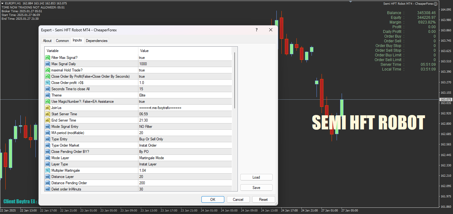 SEMI HFT EA MT4 v2.0 附参数 破限版_EAAI.TOP_EA智汇_交易学习APP