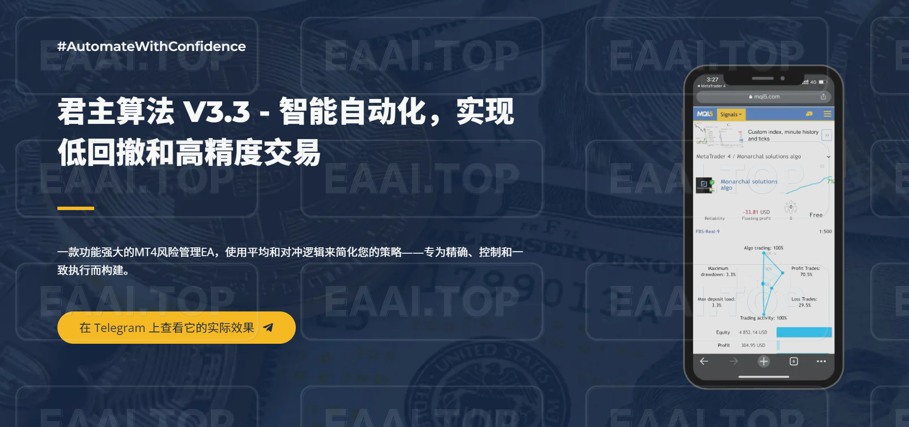 Monarchal Algo EA 破限版  EA+参数 全套_EAAI.TOP_EA智汇_交易学习APP